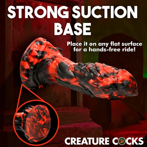 Miniatura 5 de CREATURE COCKS Grim Reaper Consolador de Silicona para Hombres, Mujeres y Parejas. Firme y Flexible, Base de Succión Fuerte, Consolador de Fantasía