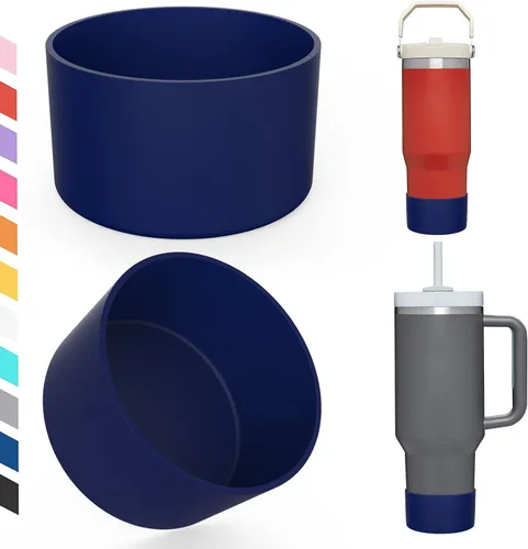 Miniatura 12 de Airboat - Paquete de 2 bases protectoras de silicona para vasos Stanley Quencher Adventure de 40 oz, 30 oz y IceFlow de 20 oz y 30 oz, base inferior