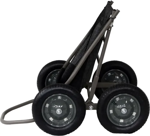 Miniatura 9 de Hawk Crawler Carro plegable multiusos, carrito de caza de ciervos y pesca con capacidad de 500 lb para transportar caza, carnada, equipo de caza