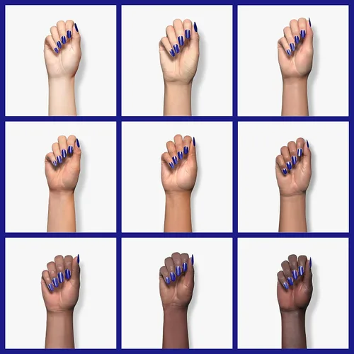 Miniatura 4 de Beetles - Esmalte de uñas de gel azul, color amor zafiro azul real de invierno, remojo con lámpara LED UV, esmalte de uñas de gel para diseño de D