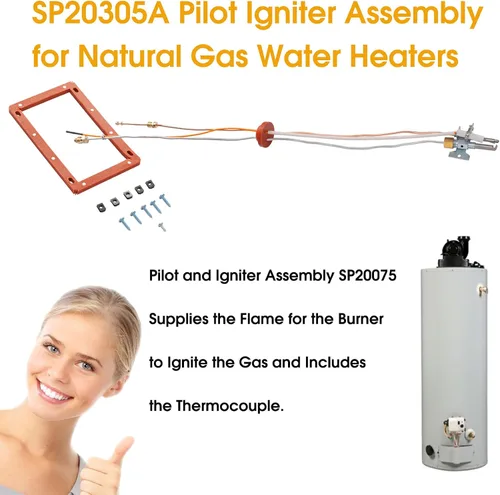 Miniatura 3 de SP20075 SP20305A Kit de reemplazo de calentador de agua para calentador de agua GG50T06AVH00 AS39845 22V40PF1 compatible con Rheem, Protech, GE