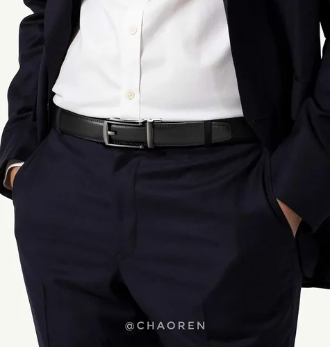 Miniatura 2 de CHAOREN Mens Dress Belt - Ratchet Belt Leather 1 14" Comfort Click - Perfect Companion to Mens Dress Shoes