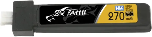 Miniatura 2 de Buddy RC Tattu 270mAh 1S 75C 3.8V Paquete de batería Lipo de alto voltaje con JST-PHR 2.0 Plug (5pcs)