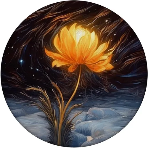 Miniatura 3 de PopSockets PopGrip estándar de flores de caléndula de invierno