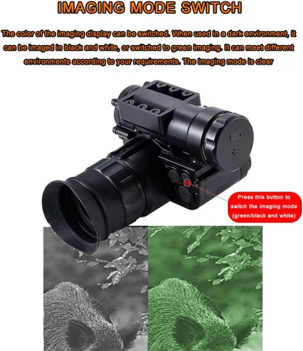 Miniatura 2 de Telescopio de visión nocturna de alta definición montado en el casco, 1 zoom óptico/digital 3x, visión nocturna de patrulla diurna y nocturna