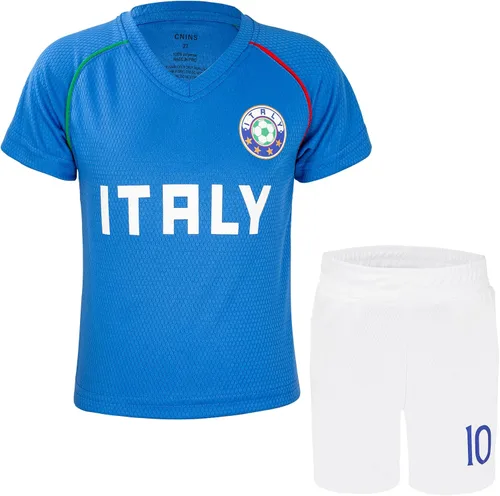 Miniatura 10 de Camisetas de fútbol para niños y niñas, tallas de 2 a 14 años, transpirables, trajes de entrenamiento de fútbol juvenil, regalos