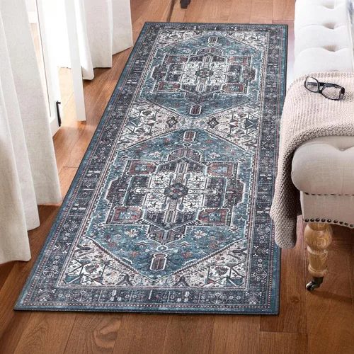 Adiva Rugs Alfombra de área lavable a máquina de 2 pies 6 x 6 pies 6 pies 6 pies 6 pies 6 pies 6 pulgadas con parte trasera antideslizante para sala
