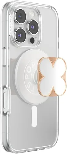 Miniatura 13 de Agarre para teléfono PopSockets con soporte expandible, agarre adhesivo - Confeti de aluminio oro rosa Lámina de oro rosa