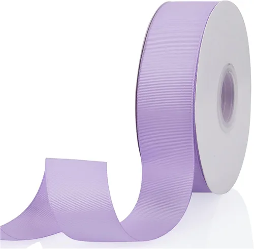 Miniatura 67 de Cinta de grogrén de doble cara de color liso azul bebé de 1-1/2 pulgadas x 50 yardas para envolver regalos, bodas, fiestas, manualidades, lazos