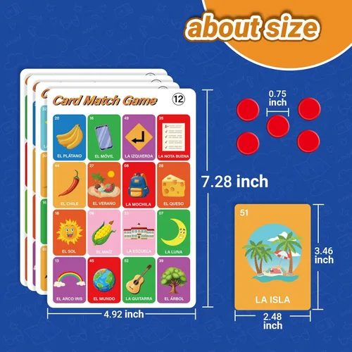 Miniatura 2 de Bosctanuc Loteria Mexican Bingo, Juego Original de Cartas Españolas, Juegos de Mesa en Español para Juegos de Bingo para Aprendizaje de Español