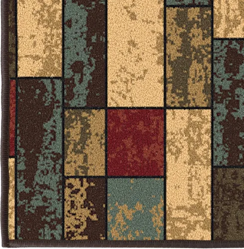 Miniatura 8 de Ottomanson Alfombras de 5 x 6 pies 6 pulgadas para sala de estar, alfombra de área para dormitorio, antideslizante, duradera y grande para zonas