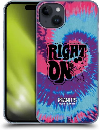 Miniatura 118 de Head Case Designs Funda rígida con licencia oficial de Peanuts Snoopy Woodstock Far Out Woodstock 50th compatible con Apple iPhone 15 Plus