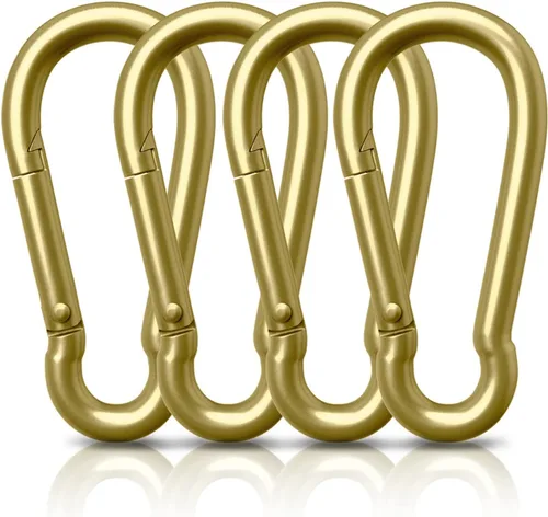 Miniatura 8 de AUTMATCH Carabiner Clips, 3" Spring Snap Hook Caribeener Clips Buckle Pack Grade Heavy Duty Carabiners Quick Link for Camping, Fishing, Hiking