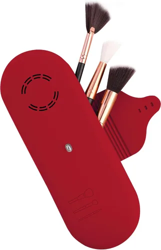 Miniatura 10 de Beauty Bloom - Soporte y organizador para brochas de maquillaje, silicona con hebilla, estuche de almacenamiento portátil para brochas de belleza