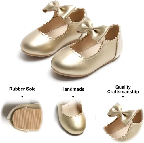 Miniatura 5 de Felix & Flora Zapatos de vestir para niña de las flores, zapatos planos de ballet para niñas, para fiestas, escuela, boda