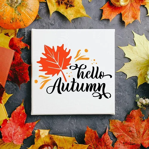 Miniatura 3 de 9 plantillas de otoño para pintar sobre madera, Día de Acción de Gracias, otoño, buena cosecha para decoración del hogar, plantilla de hoja de arce