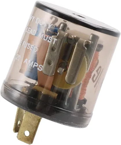 Miniatura 6 de Relé de intermitente electrónico de 2 pines 12 V luz de señal de giro relé intermitente de 2 clavijas 20 amperios arreglar bombillas de señal