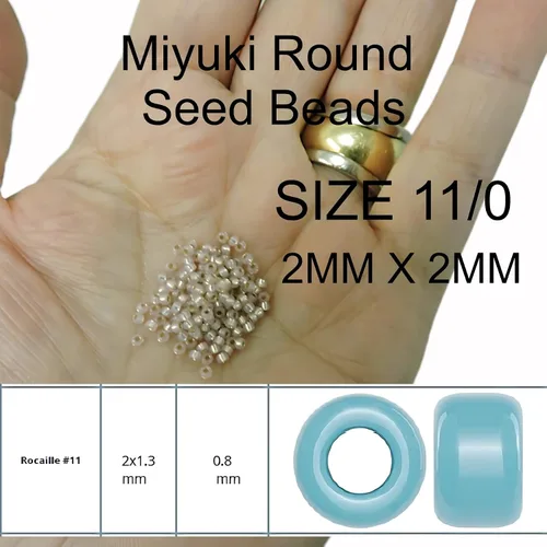 Miniatura 2 de Turquoise Ceylon Miyuki 11/0 rocailles - Cuentas de cristal (0.85 oz)