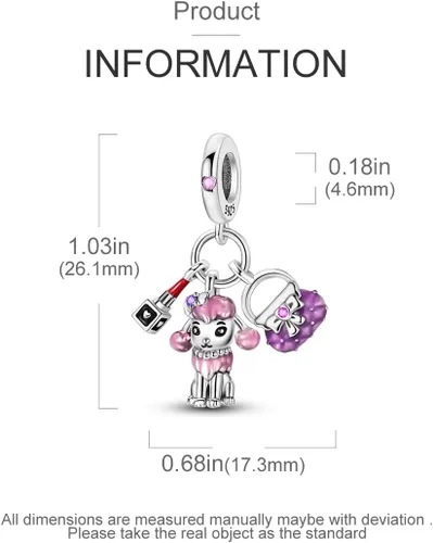 Miniatura 91 de Hapour Dijes de plata de ley 925 para pulseras, collar, joyería europea, colgante de cuentas para mujeres y madres