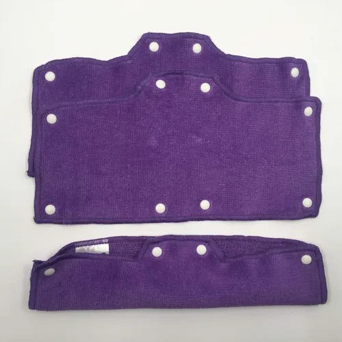 NAEE Banda transpirable púrpura para casco duro Lavable Terciopelo Algodón Banda para casco duro abrochable (3, Púrpura)