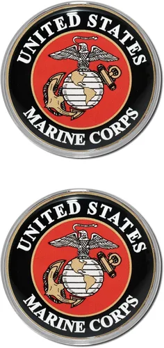 Miniatura 10 de Emblema para auto cromado, Marine Seal Cresta de oro grande (3.5")