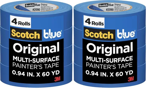 Miniatura 3 de 3M Scotch-Blue 2090 - Cinta adhesiva de liberación segura para pintores, multisuperficies (paquete de 36) 27 libras/in resistencia a la tracción, 60