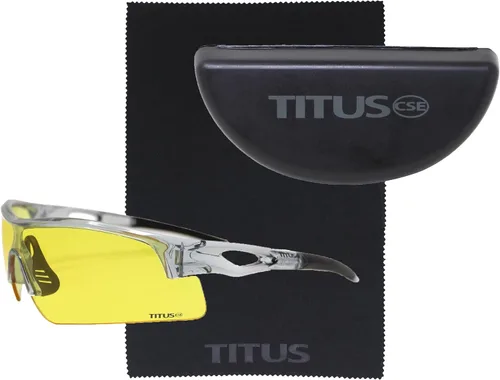 Miniatura 19 de TITUS G20 Gafas de seguridad para todos los deportes, protección para motocicletas, compatibles con ANSI Z87+ Marco negro - Lente ahumado - Con bolsa