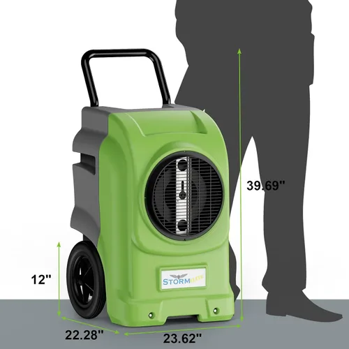 Miniatura 7 de ALORAIR Deshumidificadores comerciales de 270 pintas, Wi-Fi inteligente con bomba, cobertura de hasta 3,000 pies cuadrados para habitaciones grandes