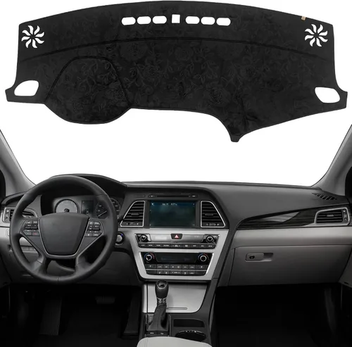 Miniatura 15 de Cubierta de tablero Tapete de salpicadero Compatible con Hyundai Tucson 2015-2010, 2015 IX35 (para transmisión manual izquierda), tapete