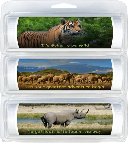 Miniatura 141 de Rollos de papel higiénico biodegradable sin núcleo de tamaño de viaje de alta calidad, práctico dispensador de plástico, mascotas y caballos 617