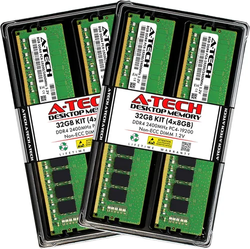 Miniatura 9 de A-Tech Módulos de memoria RAM de escritorio de 16 GB (2 x 8 GB) DDR4 2400 MHz UDIMM PC4-19200 (PC4-2400T) CL17 DIMM no ECC