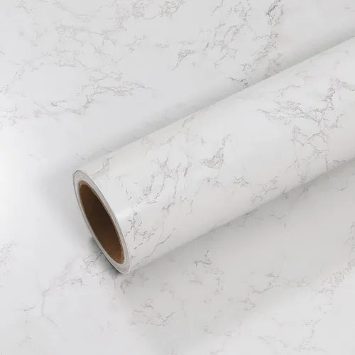 Miniatura 11 de VEELIKE Papel tapiz de mármol negro mate para encimeras de cocina de 15.7 x 118 pulgadas, papel de contacto de mármol impermeable, autoadhesivo