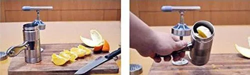 Miniatura 8 de Máquina manual de acero inoxidable para hacer pasta a presión con 5 boquillas diferentes para hacer fideos