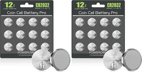 Miniatura 9 de POWEROWL Paquete de 12 Baterías CR2032 de Alta Capacidad - Reemplazo de Batería CR2032 de Litio 3V para Apple Airtag, Llavero, Control Remoto