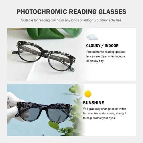 Miniatura 5 de Eyekepper Gafas de lectura fotocrómicas de transición para mujer