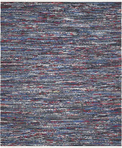 Miniatura 28 de SAFAVIEH Rag Rug Collection - Alfombra decorativa de 2 x 3 pies, color gris, hecha a mano, de algodón a rayas, ideal para zonas de alto tráfico