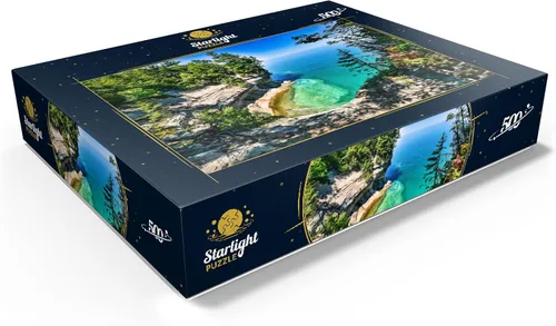Miniatura 3 de MyPuzzle The Towering View of Lake Superior from Michigan On The Upper Peninsula - Rompecabezas prémium de 500 piezas para adultos