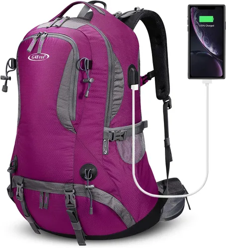 Miniatura 12 de Mochila G4Free de 11 gal para uso en exteriores, campamento, alpinismo, senderismo con funda para lluvia. Verde oscuro01