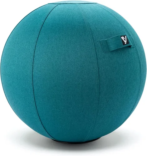 Silla de bola sentada para oficina y hogar, pelota de yoga de ejercicio de pilates con cubierta para equilibrio, estabilidad y fitness, asiento de