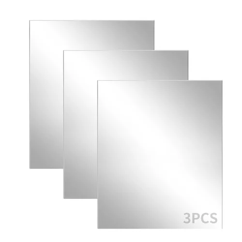 Miniatura 8 de Paquete de 4 hojas acrílicas espejadas plateadas de 8 x 12 pulgadas, hojas acrílicas de espejo de 1/8 pulgadas de grosor para manualidades de corte