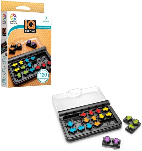 Miniatura 8 de SmartGames IQ Focus – Puzle de color y lógica con 120 desafíos – Juego compacto de rompecabezas cerebrales para niños y adultos a partir de 7 años