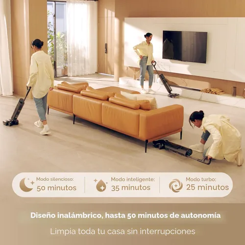Miniatura 6 de DREAME H12 Pro Gen2 - Trapeador al vacío, aspiradora húmeda y seca de 0 enredos, aspiradora inalámbrica todo en uno para suelos duros, máquina