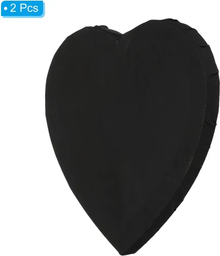 Miniatura 3 de PATIKIL Tablero de lienzo de corazón de 7.9 pulgadas para pintar, 2 paneles estirados en blanco para óleo, acrílico en forma de círculo, caballete