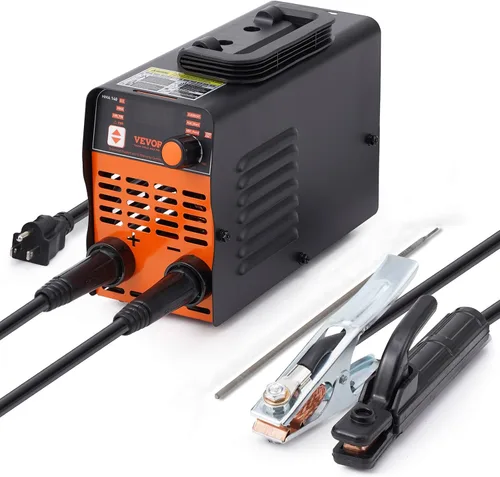 VEVOR Soldador de Palo, Mini y Portátil 140Amp 2 en 1 Máquina de Soldadura ARC/Lift TIG, Soldador de Arco con Arranque en Caliente/Fuerza de