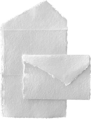 Miniatura 13 de Wanderings Sobres blancos hechos a mano con pétalos de flores reales de 4.25 x 6.25 pulgadas, paquete de 25 sobres de prensa en frío para anuncios