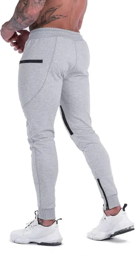 Miniatura 6 de MAIKANONG Pantalones deportivos para hombre, pantalones cónicos, informales, para entrenamiento, gimnasio, entrenamiento, pantalones ajustados