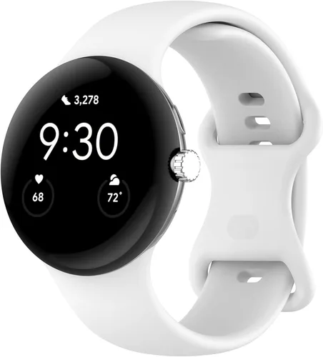 Miniatura 15 de Correa Compatible con Google Pixel Watch 1/2/3/4 (41mm), Pulsera de Reemplazo de Silicona Suave Deportiva para Google Pixel Watch 41mm Negro