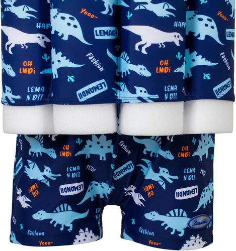 Miniatura 6 de Traje de baño de una pieza para bebés y niños con protección solar UPF 50+ para playa, piscina y juegos de verano para niños y niñas Dinosaurio azul