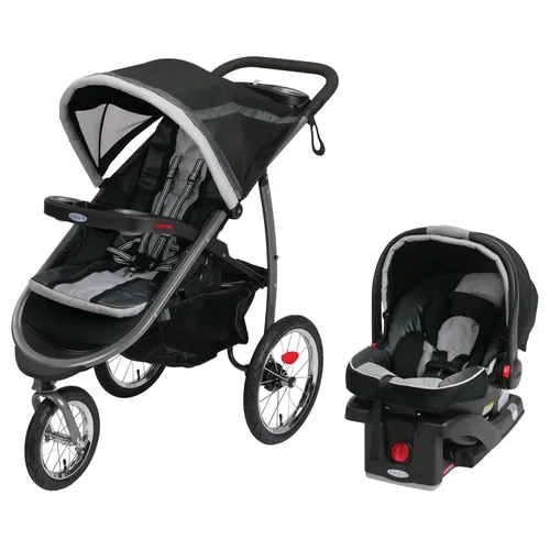Carrito de bebé Graco FastAction con sistema doblador basculante, Gotham