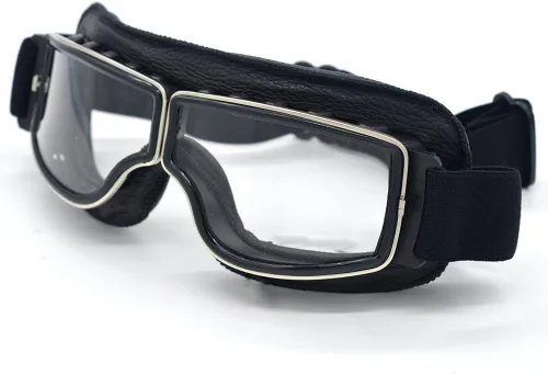 Miniatura 7 de Gafas de Motocicleta Vintage Antiarañazos Gafas de Scooter Esquí para Hombres Mujeres Adultos